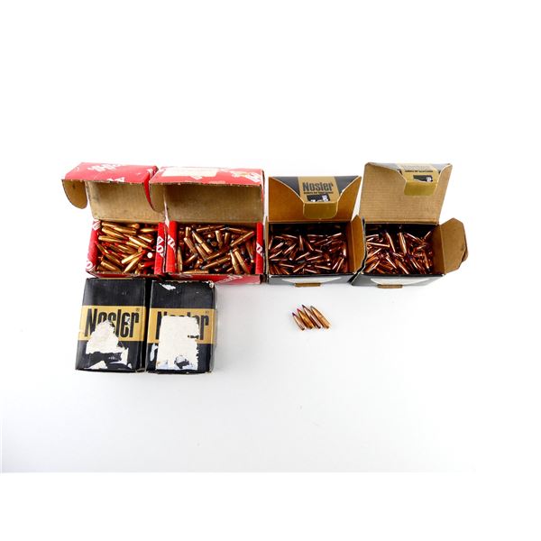ASSORTED NOSLER AND HORNADY 6MM CALIBER BULLETS LOT