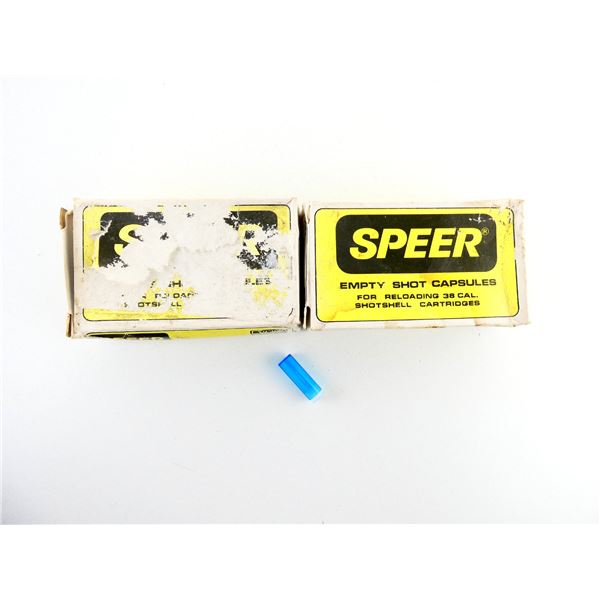 SPEER EMPTY SHOT CAPSULES FOR RELOADING .38 CALIBER SHOTSHELL CARTRIDGES LOT