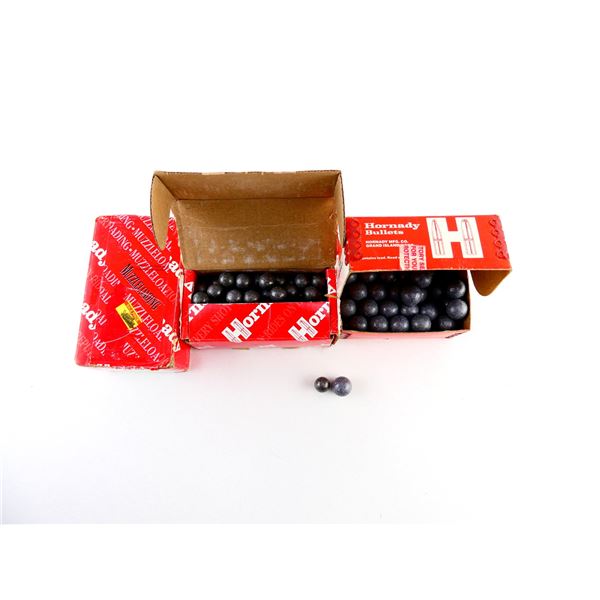 ASSORTED HORNADY .45 CALIBER AND .50 CALIBER LEAD BALLS LOT