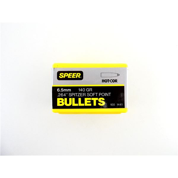 SPEER 6.5MM CALIBER BULLETS LOT