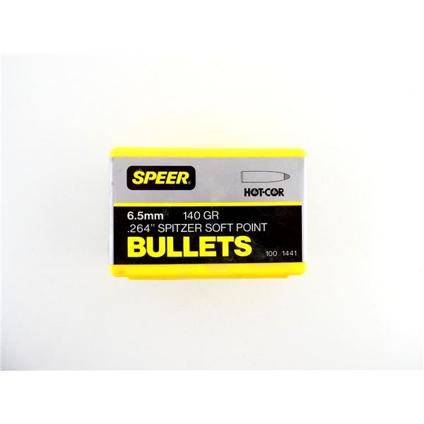 SPEER 6.5MM CALIBER BULLETS LOT