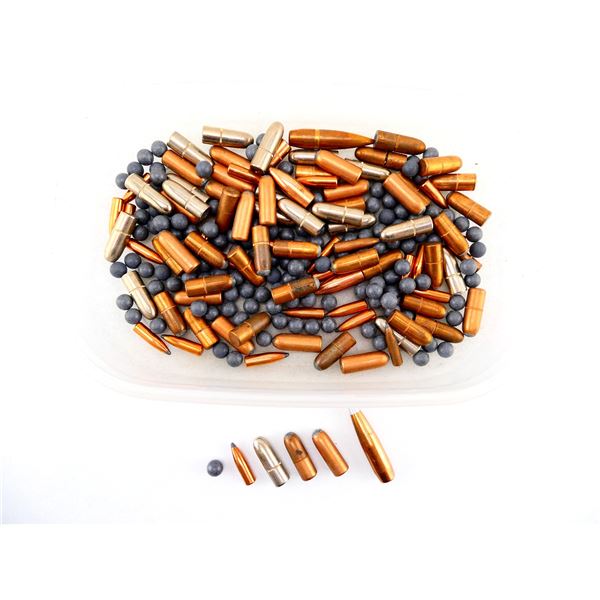 UNKNOWN ASSORTED BULLETS AND LEAD BALLS LOT