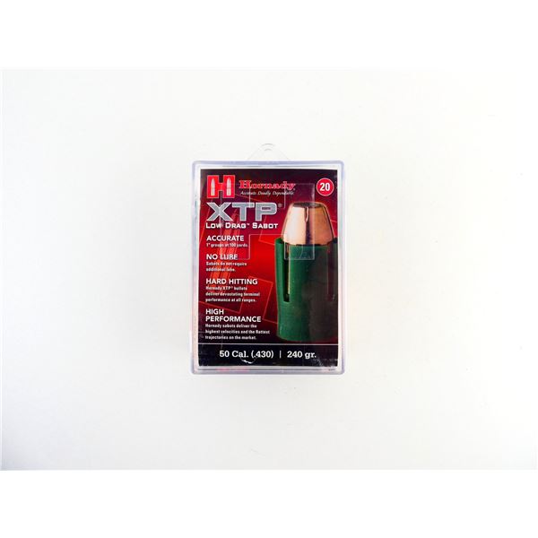 HORNADY .50 CALIBER MUZZLELOADING SABOT WITH .44 CALIBER BULLET LOT