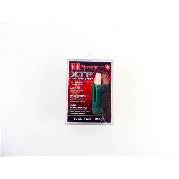 HORNADY .50 CALIBER MUZZLELOADING SABOT WITH .44 CALIBER BULLET LOT