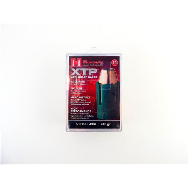 HORNADY .50 CALIBER MUZZLELOADING SABOT WITH .44 CALIBER BULLET LOT