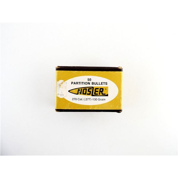 NOSLER PARTITION .270 CALIBER BULLETS LOT