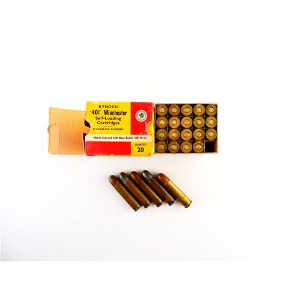 COLLECTIBLE ASSORTED .401 WIN SL AMMO LOT