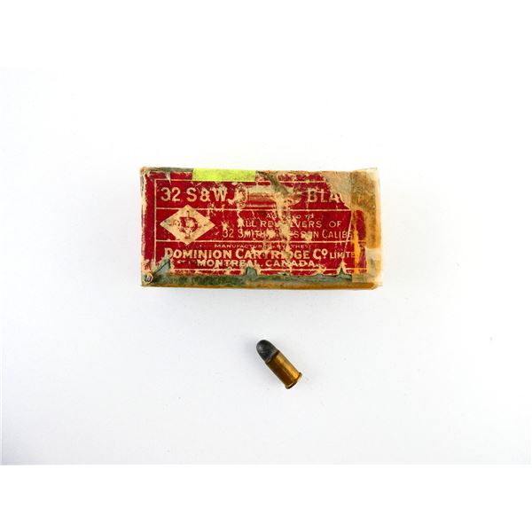 COLLECTIBLE DOMINION .32 S&W CF AMMO LOT