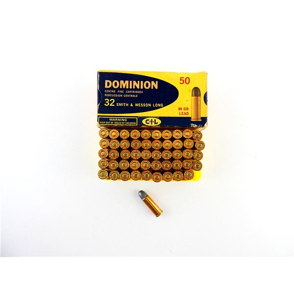 COLLECTIBLE DOMINION .32 S&W LONG AMMO LOT