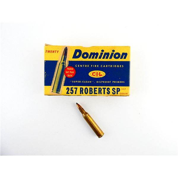 COLLECTIBLE DOMINION .257 ROBERTS AMMO LOT