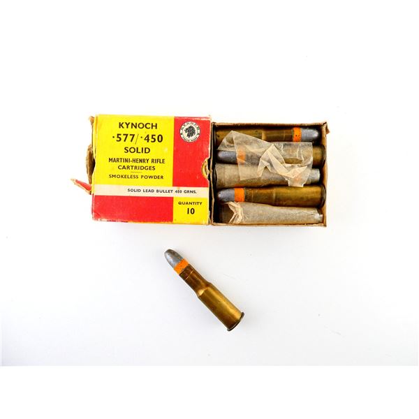COLLECTIBLE KYNOCH .577/450 MARTINI-HENRY AMMO LOT