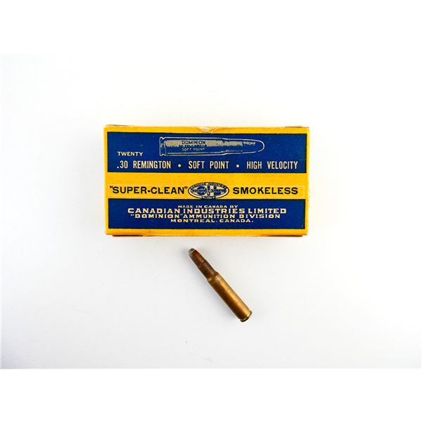 COLLECTIBLE DOMINION .30 REM AMMO LOT