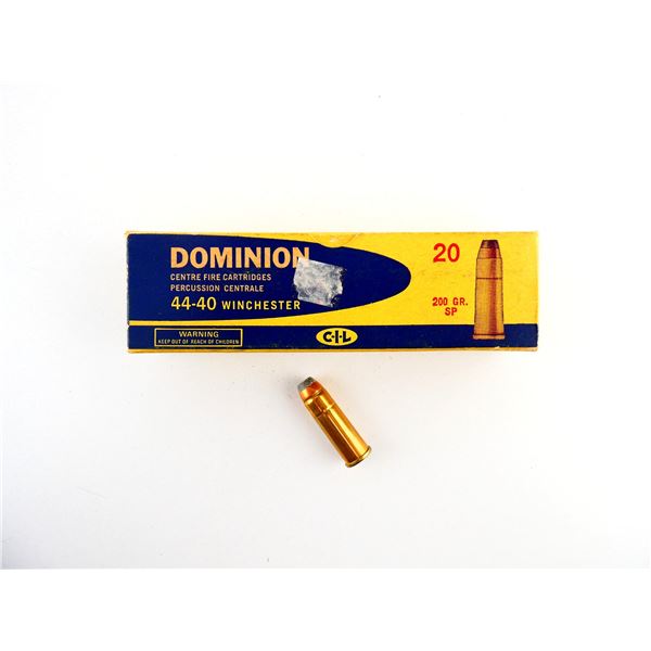 COLLECTIBLE DOMINION .44-40 WIN AMMO LOT