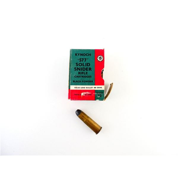 COLLECTIBLE KYNOCH .577 SNIDER AMMO LOT