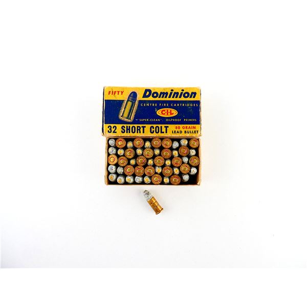 COLLECTIBLE DOMINION .32 SHORT AMMO LOT