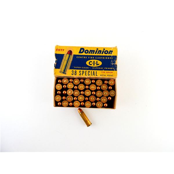 COLLECTIBLE DOMINION .38 SPL AMMO LOT