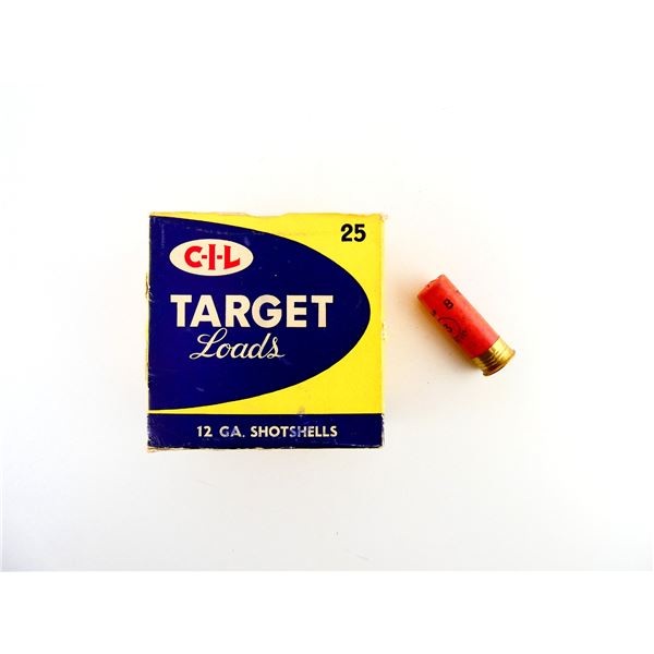COLLECTIBLE CIL 12 GAUGE 2 3/4" SHOT SHELL AMMO LOT