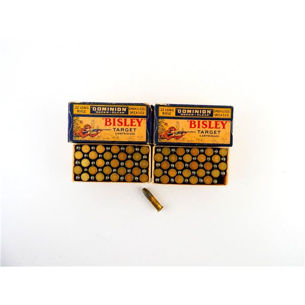 COLLECTIBLE DOMINION BISLEY .22 LR AMMO LOT