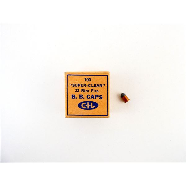 COLLECTIBLE CIL .22 BB CAPS AMMO LOT