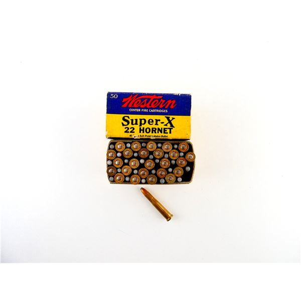 COLLECTIBLE WESTERN SUPER-X .22 HORNET AMMO LOT