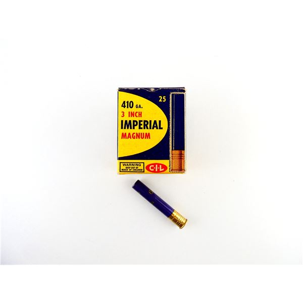 COLLECTIBLE IMPERIAL .410 GAUGE 3" MAGNUM AMMO LOT