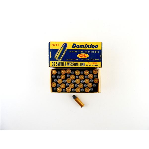 COLLECTIBLE DOMINION .32 S&W LONG AMMO LOT