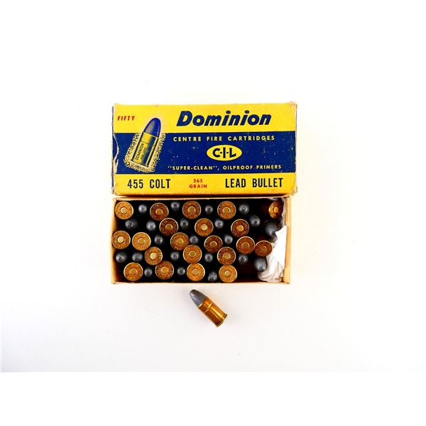 COLLECTIBLE DOMINION .455 COLT AMMO LOT