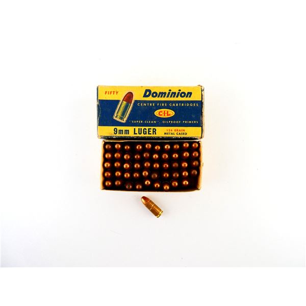 COLLECTIBLE DOMINION 9MM LUGER AMMO LOT