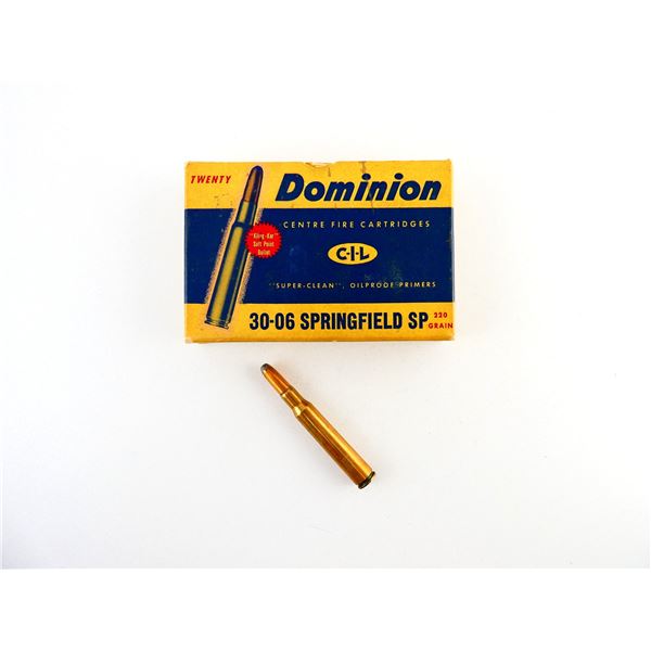 COLLECTIBLE DOMINION .30-06 SPRG AMMO LOT