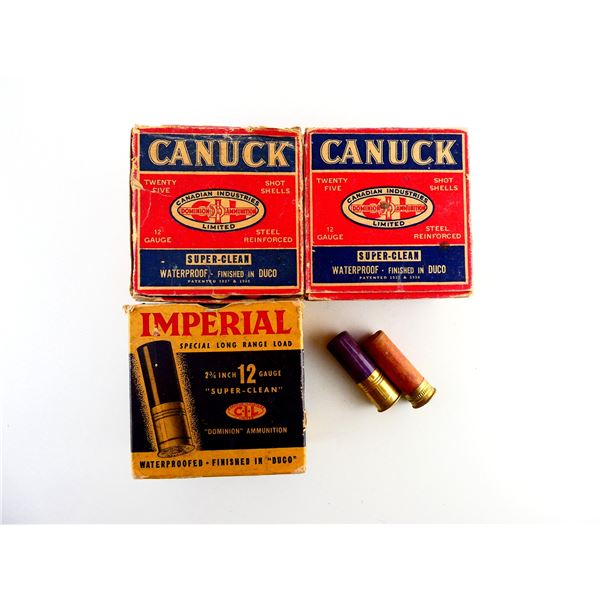 COLLECTIBLE ASSORTED 12 GAUGE 2 3/4" SHOT SHELL AMMO LOT