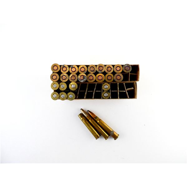 RELOADED ASSORTED .303 BR AMMO AND PRIMED BRASS CASES LOT