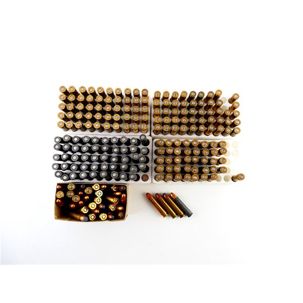 RELOADED ASSORTED .30 CARBINE AMMO AND NON-PRIMED BRASS CASES LOT