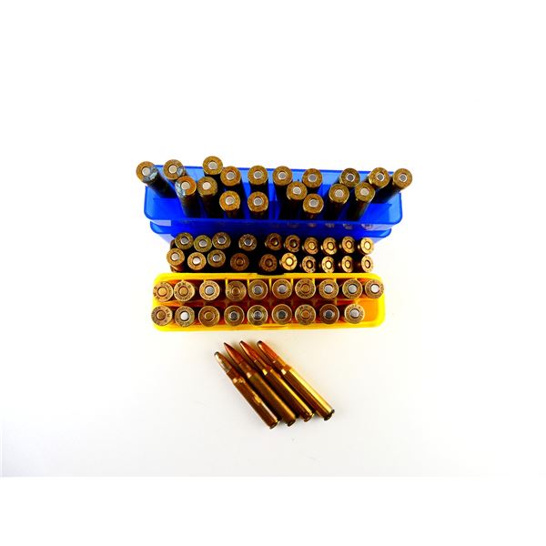 RELOADED ASSORTED 8X57MM AND .30-06 SPRG AMMO LOT
