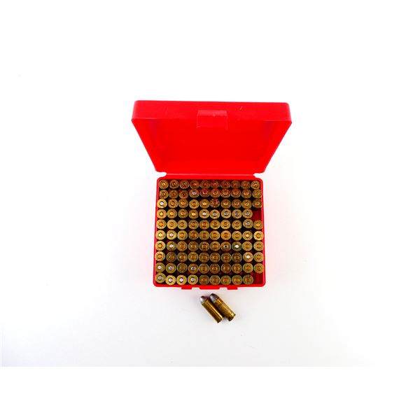RELOADED ASSORTED .45 COLT AMMO AND NON-PRIMED BRASS CASES LOT