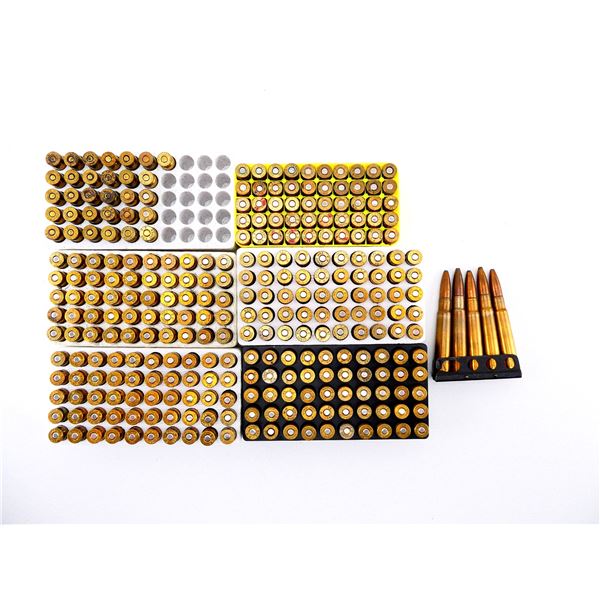 RELOADED ASSORTED 9MM LUGER AND .303 BR AMMO LOT
