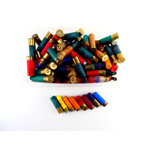 RELOADED ASSORTED .410 GAUGE 2 3/4", 20 GAUGE 2 3/4" AND 12 GAUGE 2 3/4" - 3" SHOT SHELL AMMO LOT