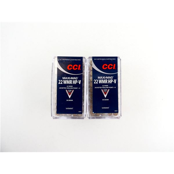 CCI MAXI-MAG .22 WMR HP+V AMMO LOT