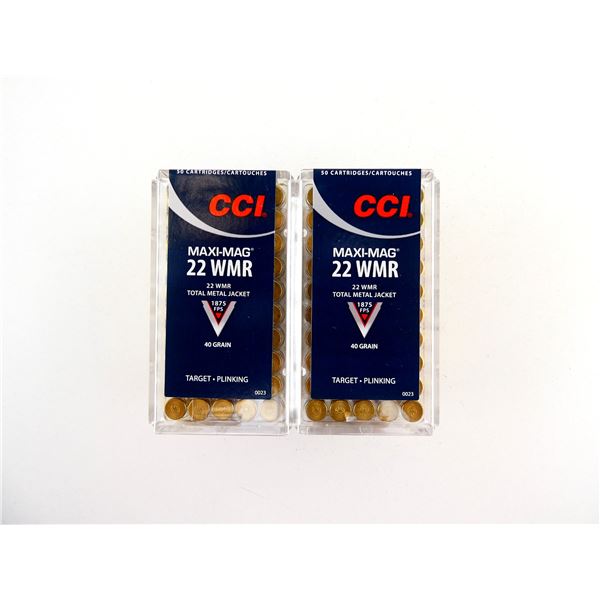 CCI MAXI-MAG .22 WMR AMMO LOT
