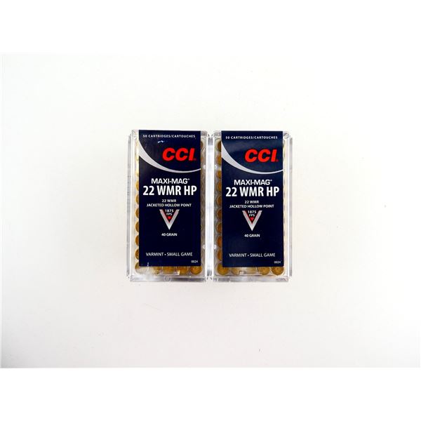 CCI MAXI-MAG .22 WMR AMMO LOT