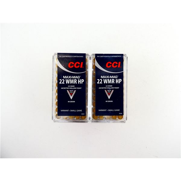 CCI MAXI-MAG .22 WMR AMMO LOT
