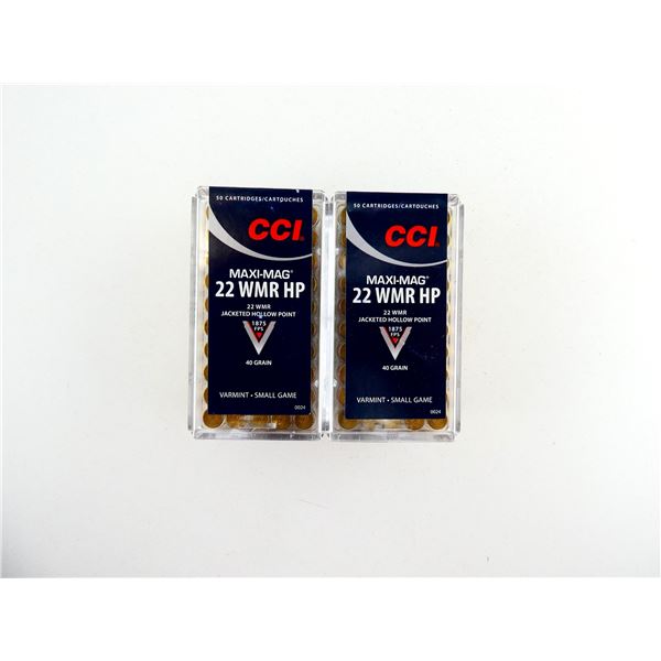 CCI MAXI-MAG .22 WMR AMMO LOT