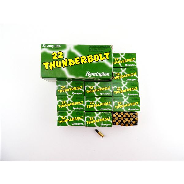 REMINGTON .22 LR THUNDERBOLT AMMO LOT