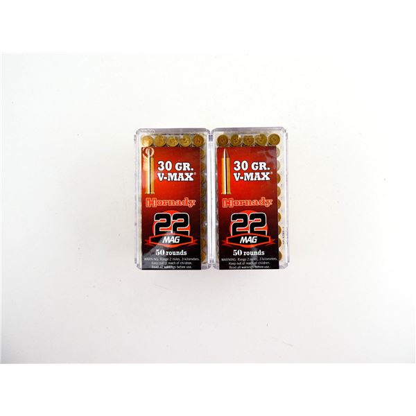 HORNADY .22 MAG AMMO LOT