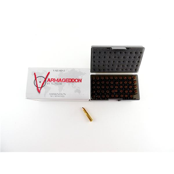 NOSLER VARMAGEDDON .22 HORNET AMMO LOT