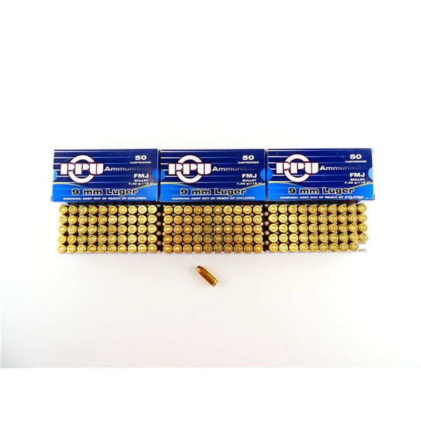 PPU 9MM LUGER AMMO LOT