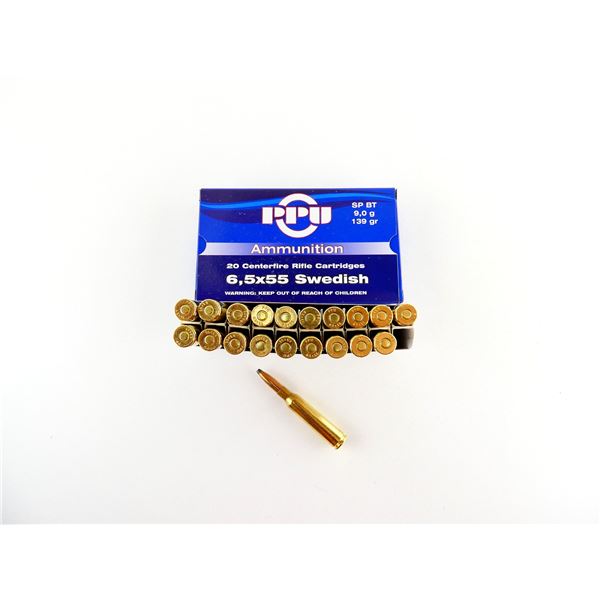 PPU 6.5X55MM SWEDISH AMMO LOT