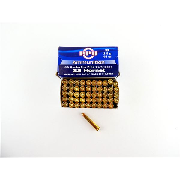 PPU .22 HORNET AMMO LOT