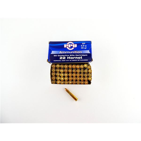 PPU .22 HORNET AMMO LOT