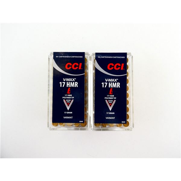 CCI V-MAX .17 HMR AMMO LOT