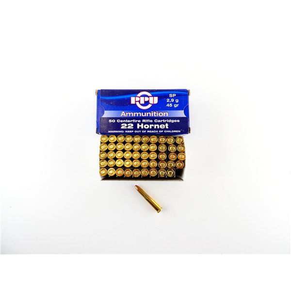 PPU .22 HORNET AMMO LOT